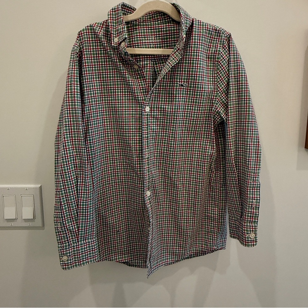 Vineyard Vines Multicolor Plaid Boy's Shirt